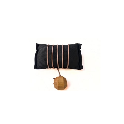 The Door Butler doorstop™ with Knocker, Black
